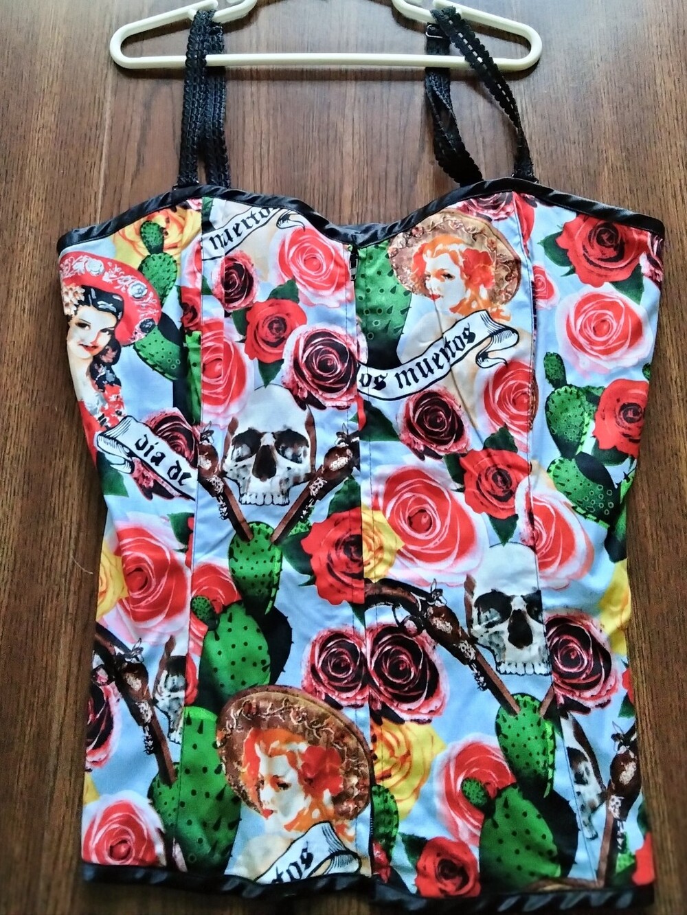 Hell Bunny Cancun Corset Style Top Size M